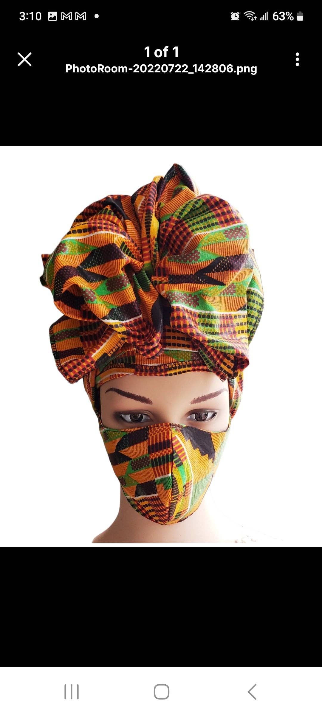 Scarf Headwrap/ African  Print