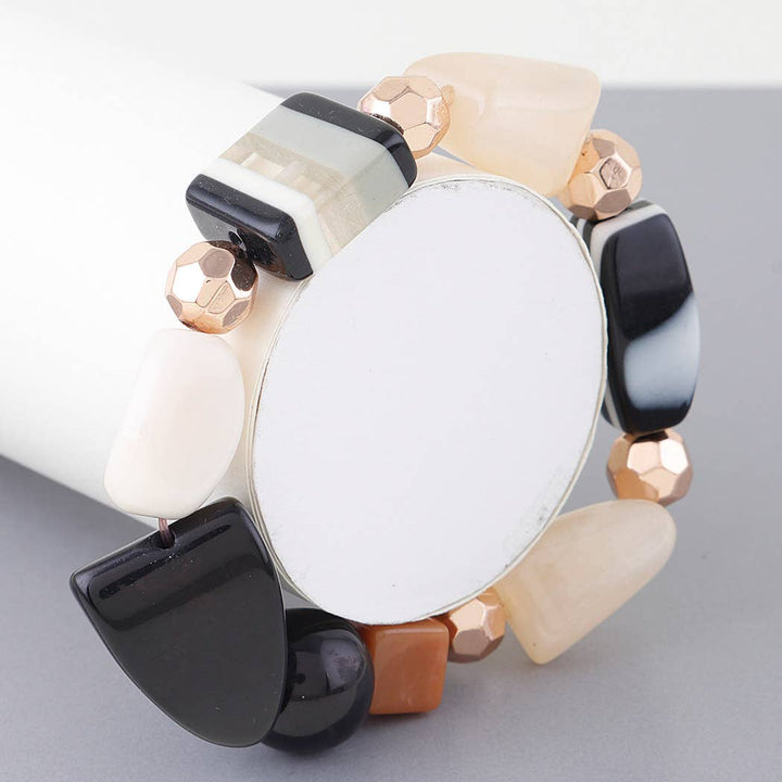 Multi Geometric Stone Bracelet