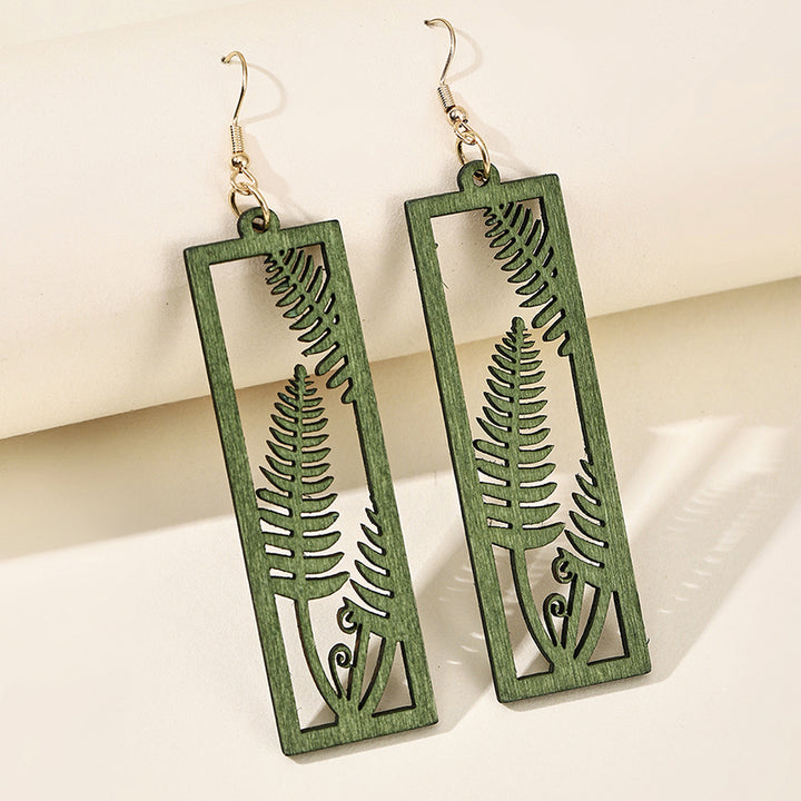 Fern Wooden Earrings