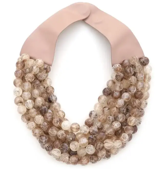 *BEST* NEW BELLA CHUNKY BEADED LAYERED MAGNETIC NECKLACE