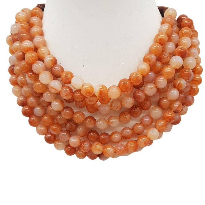 *BEST* NEW BELLA CHUNKY BEADED LAYERED MAGNETIC NECKLACE