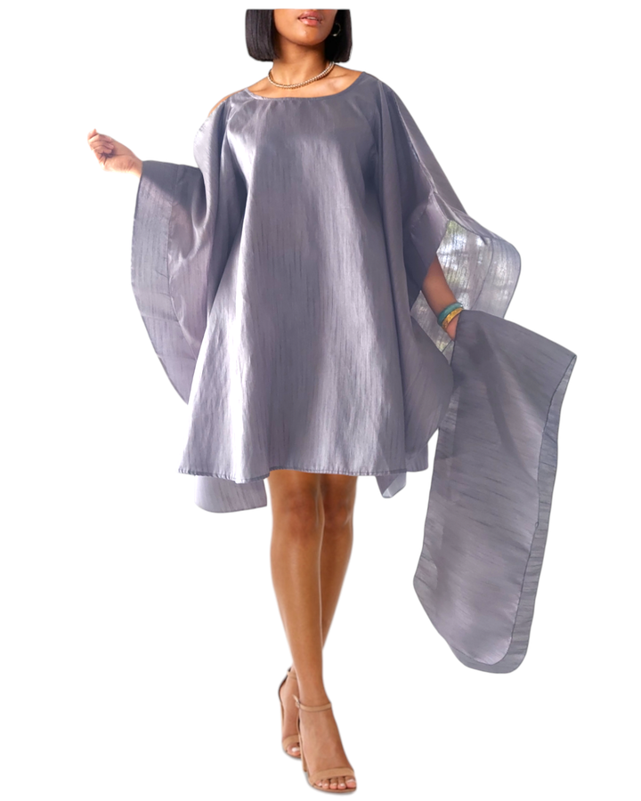 Serwaa Batwing Top/Dress Grey