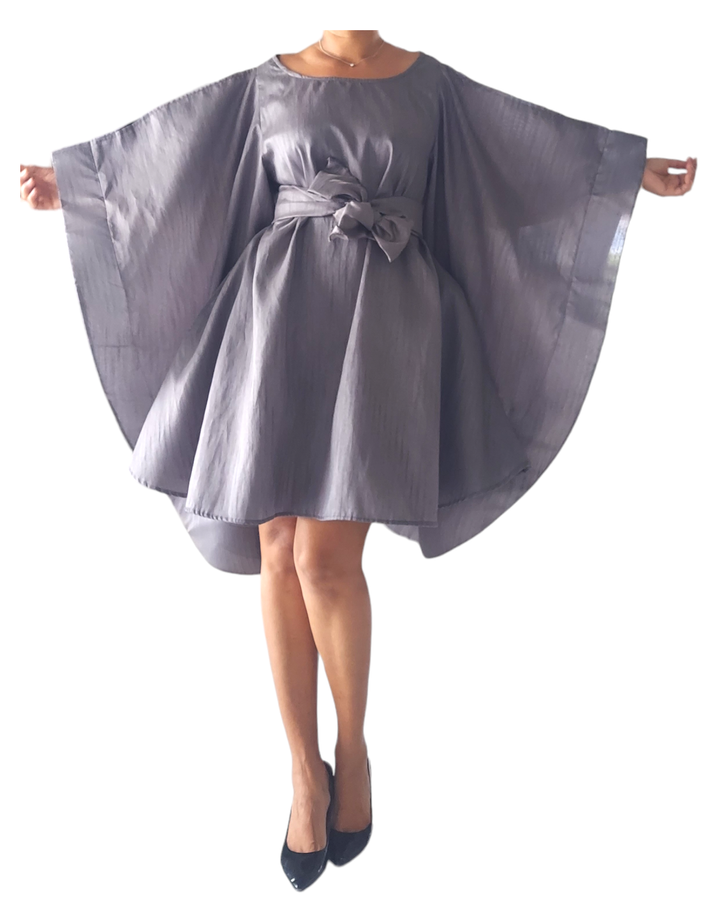 Serwaa Batwing Top/Dress Grey