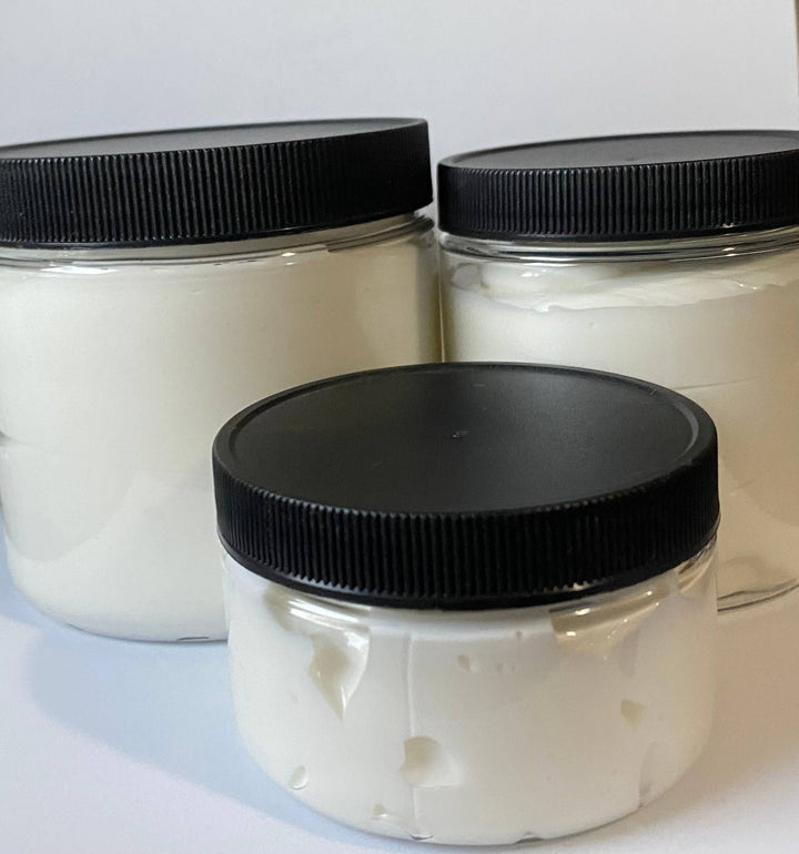 8 oz Unlabeled Triple Butter Body Cream