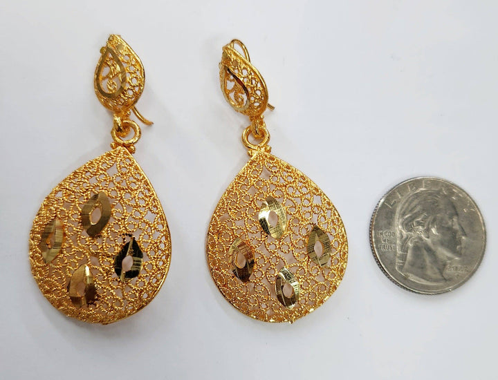 Gold  Droplet Earrings A
