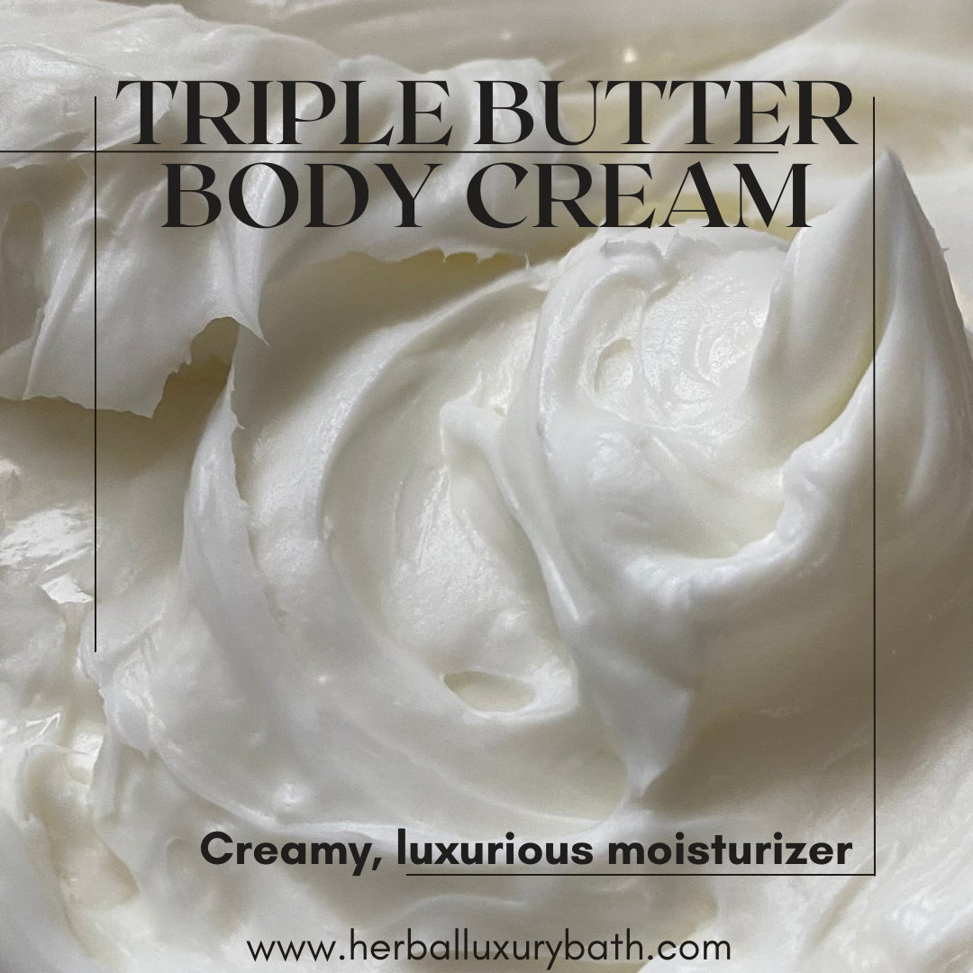 4 oz Unlabeled Triple Butter Body Cream