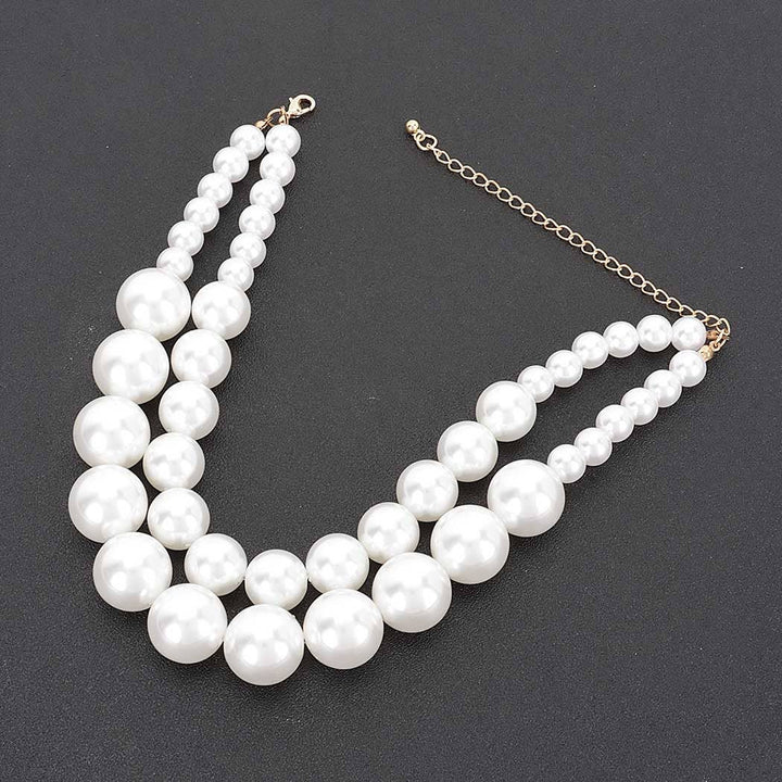 Faux Pearl Multi Necklace
