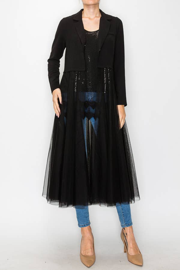 Black Tulle Jacket