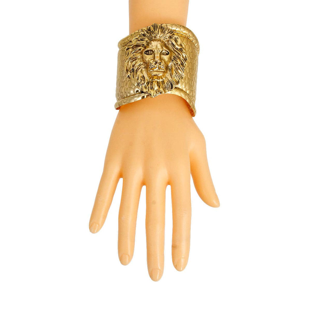 Majestic Gold Lion Cuff