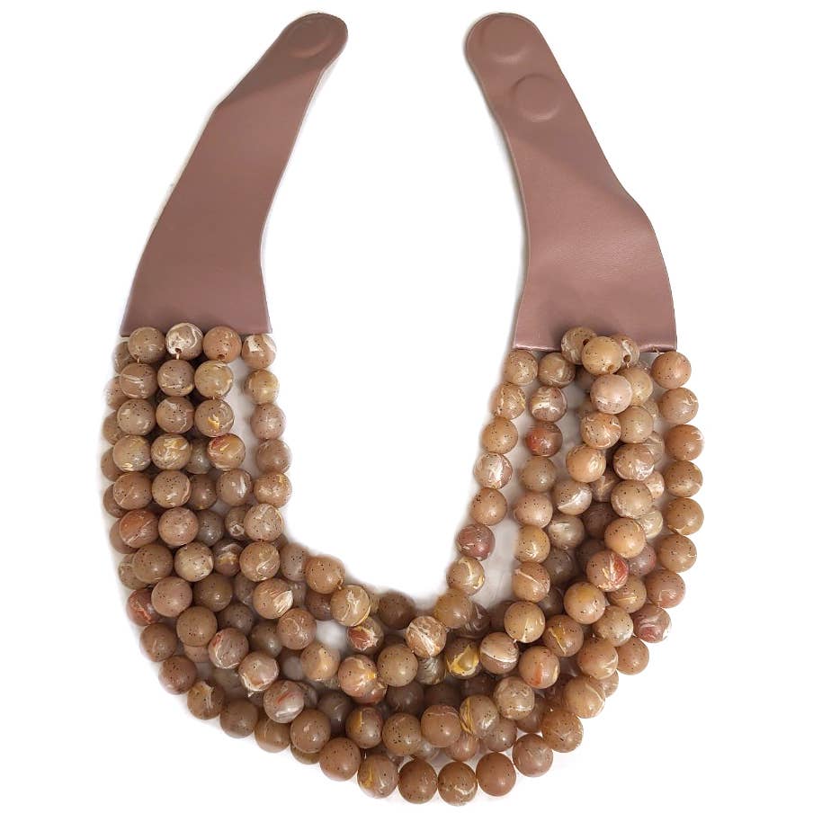 *BEST* NEW BELLA CHUNKY BEADED LAYERED MAGNETIC NECKLACE