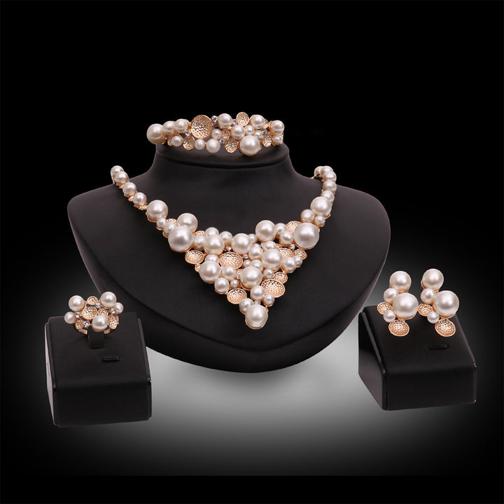 Four-piece Pearl Jewelry Set