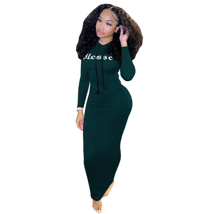 Blessed Bodycon Hoody Dress