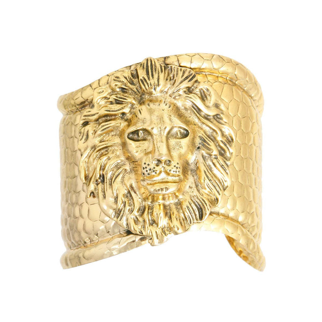 Majestic Gold Lion Cuff