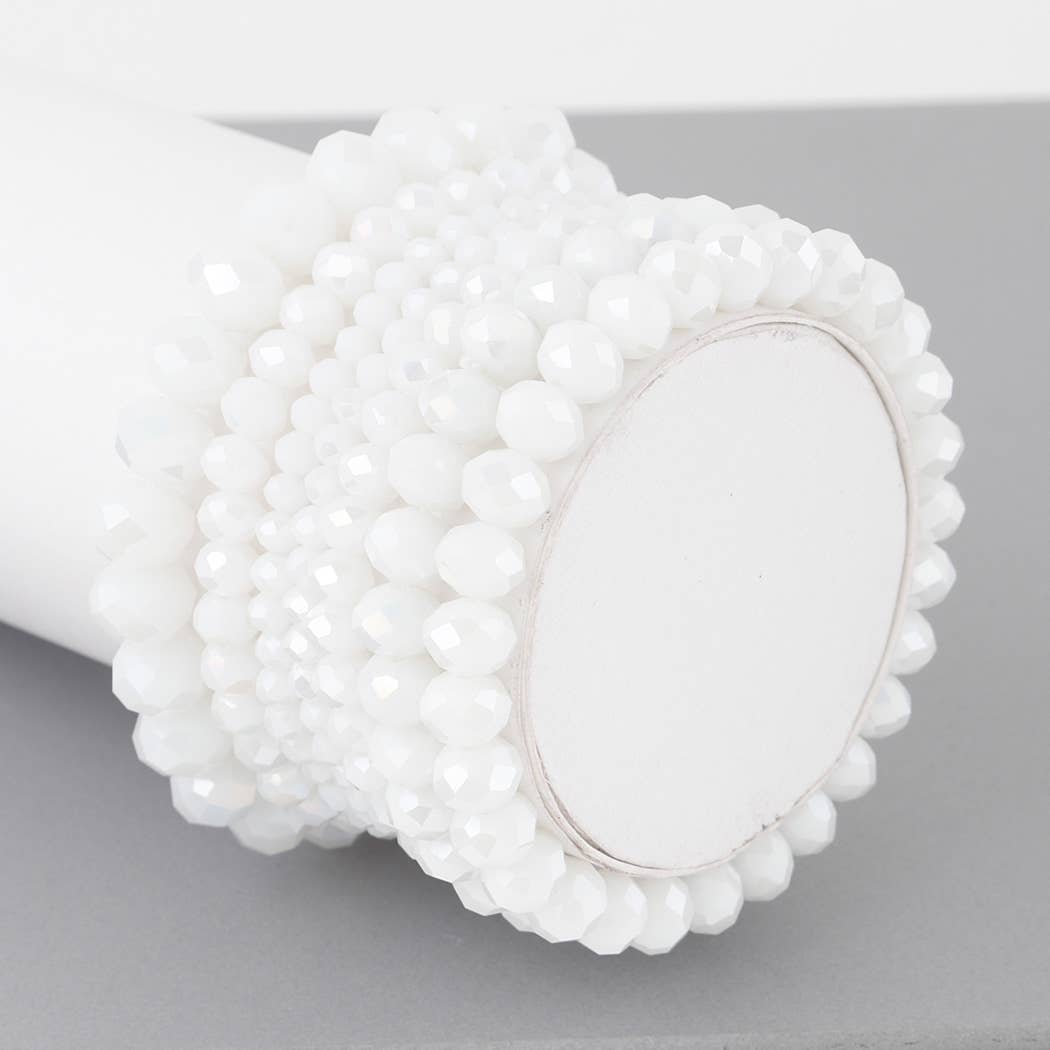 Multi Stone Crystal Beaded Bracelet