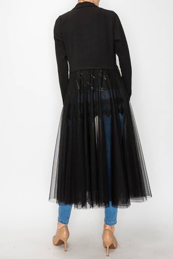 Black Tulle Jacket