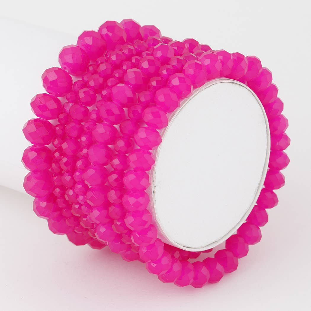Multi Stone Crystal Beaded Bracelet