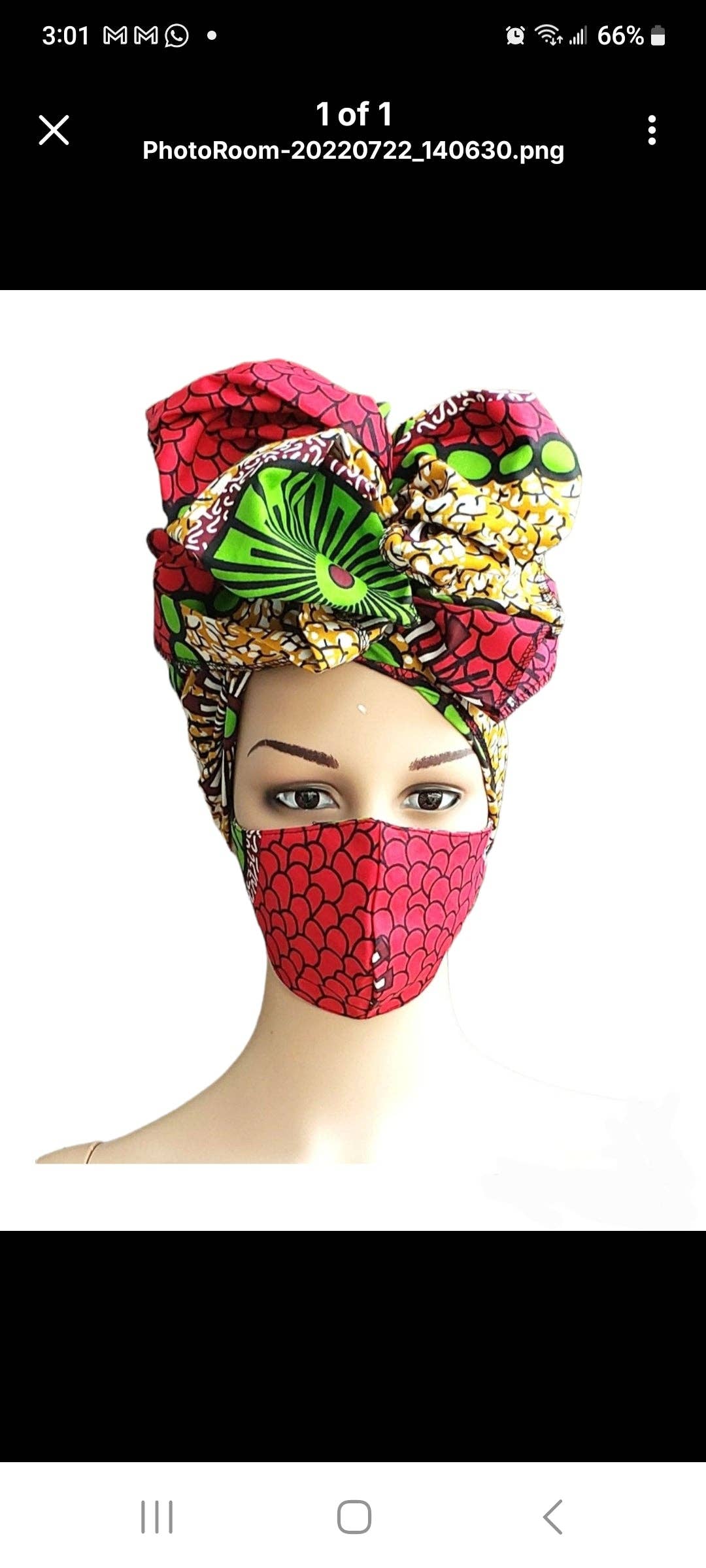 Scarf Headwrap/ African  Print