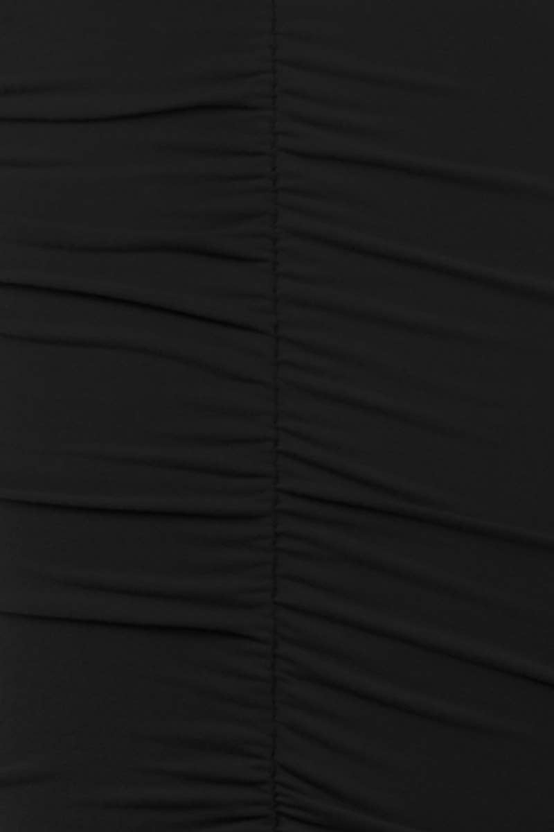 CWBMS070_Slim Fit Ruched Long Pencil Skirt