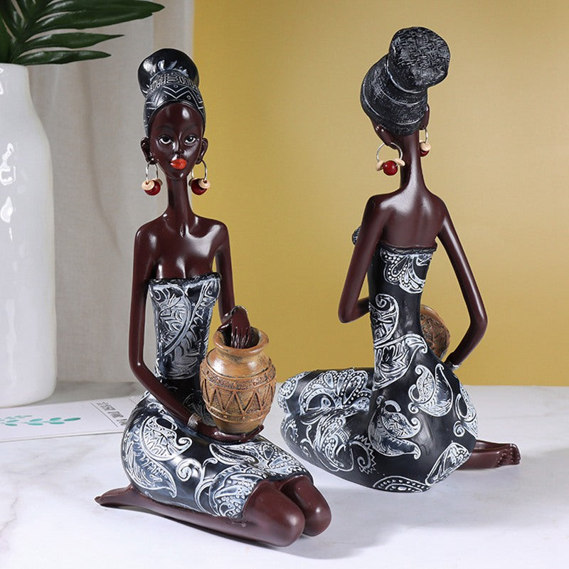 Musical African Ladies Sculpture