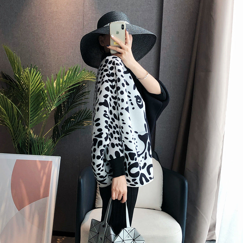 Bold Black n White Leopard Overshirt