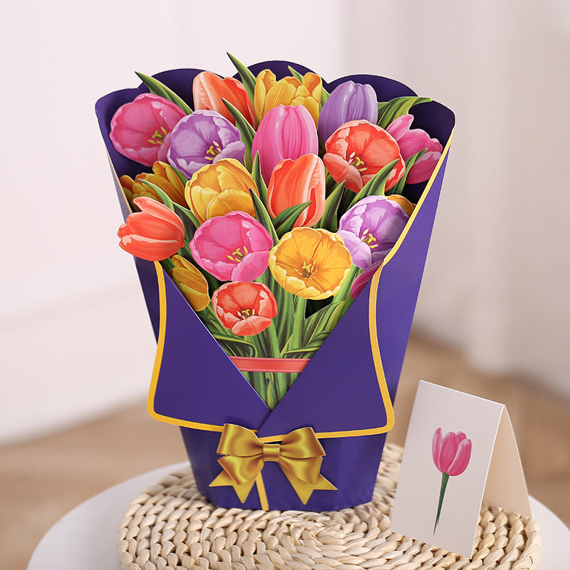 3D Bouquet Greeting Card