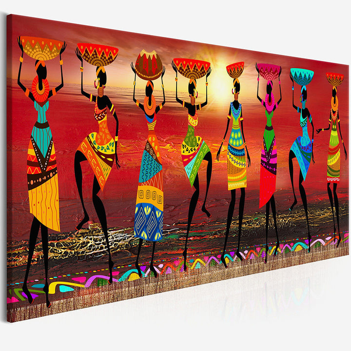 Painting - Dancing African Women