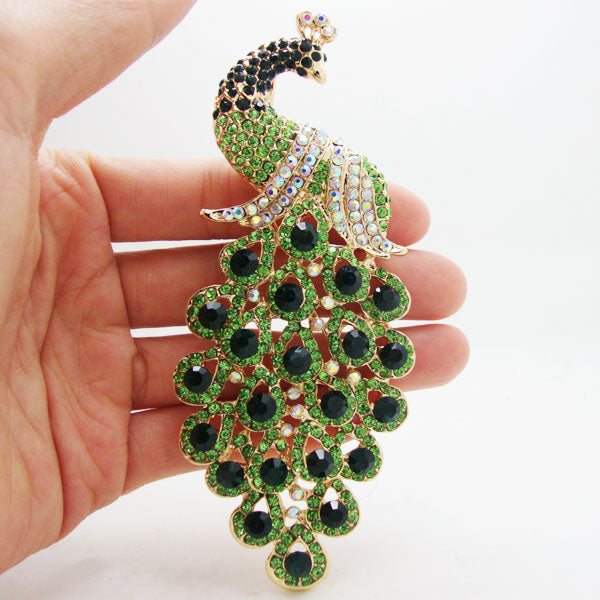 Peacock Brooch