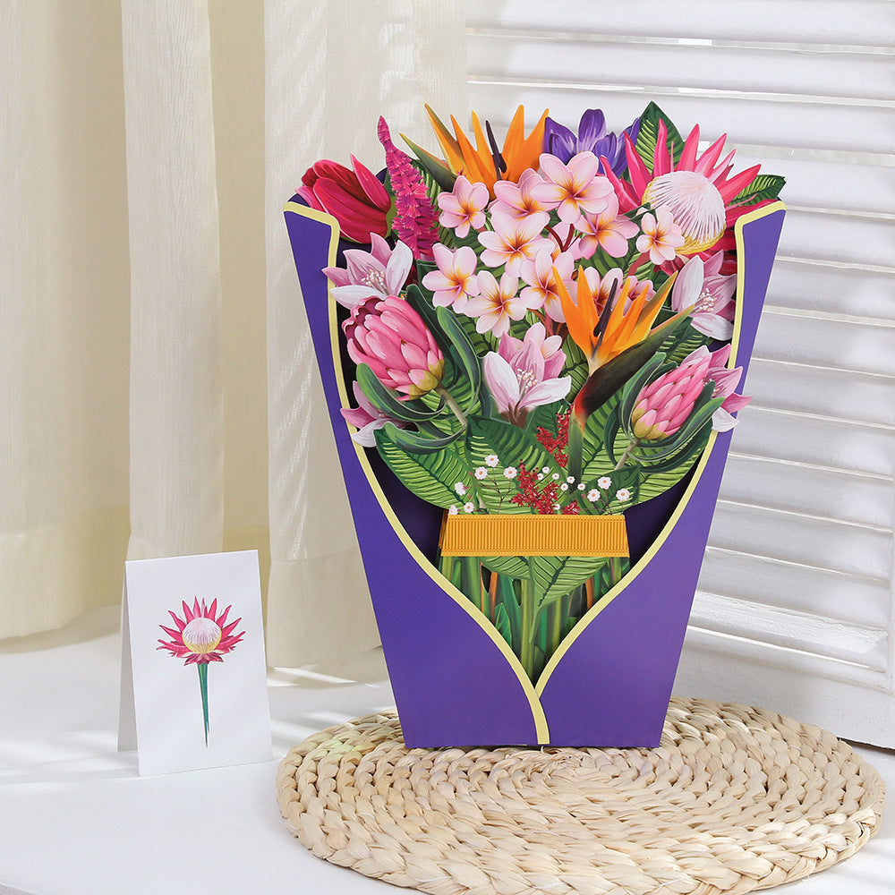 3D Bouquet Greeting Card