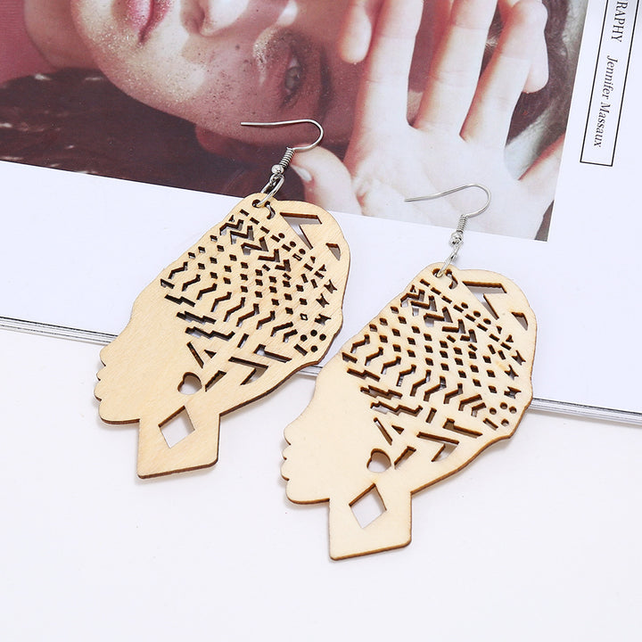 Mama Africa Wooden Earrings