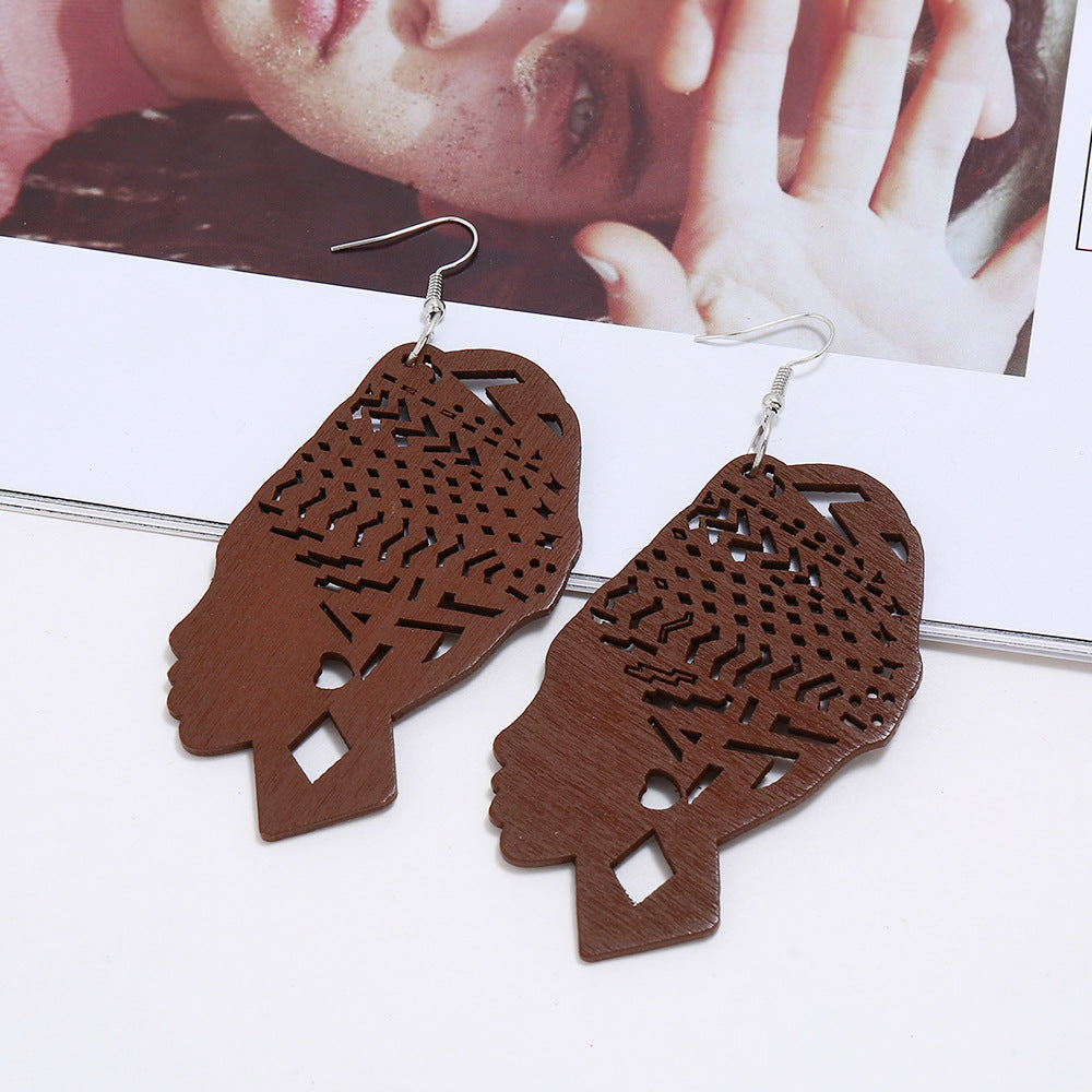 Mama Africa Wooden Earrings