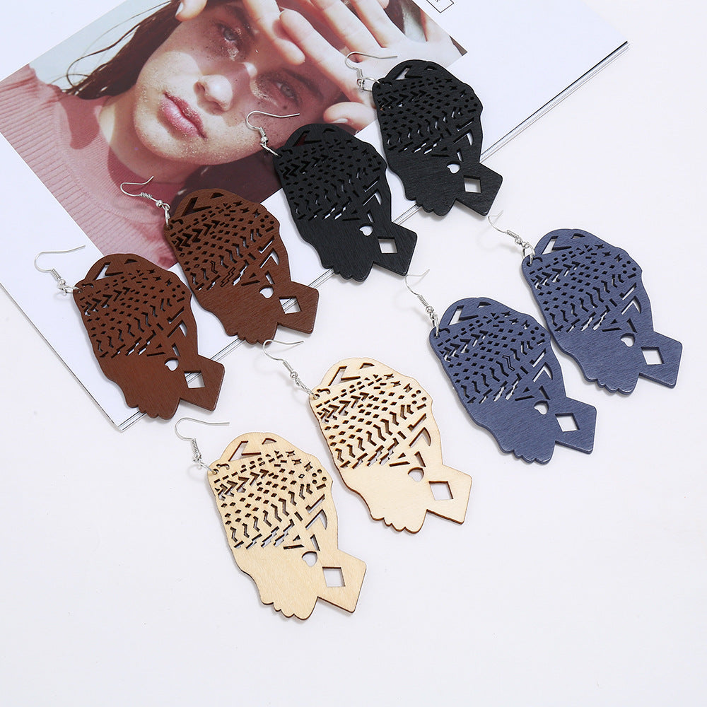 Mama Africa Wooden Earrings