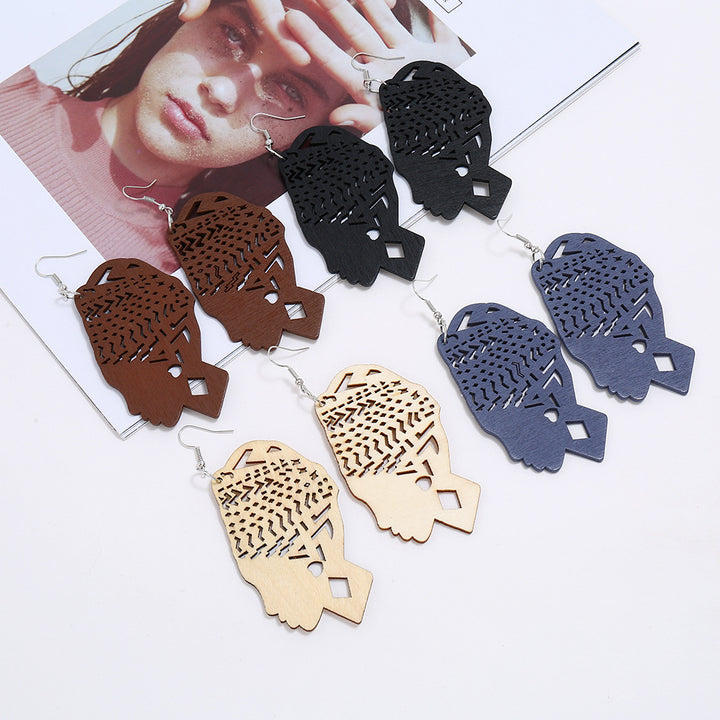 Mama Africa Wooden Earrings