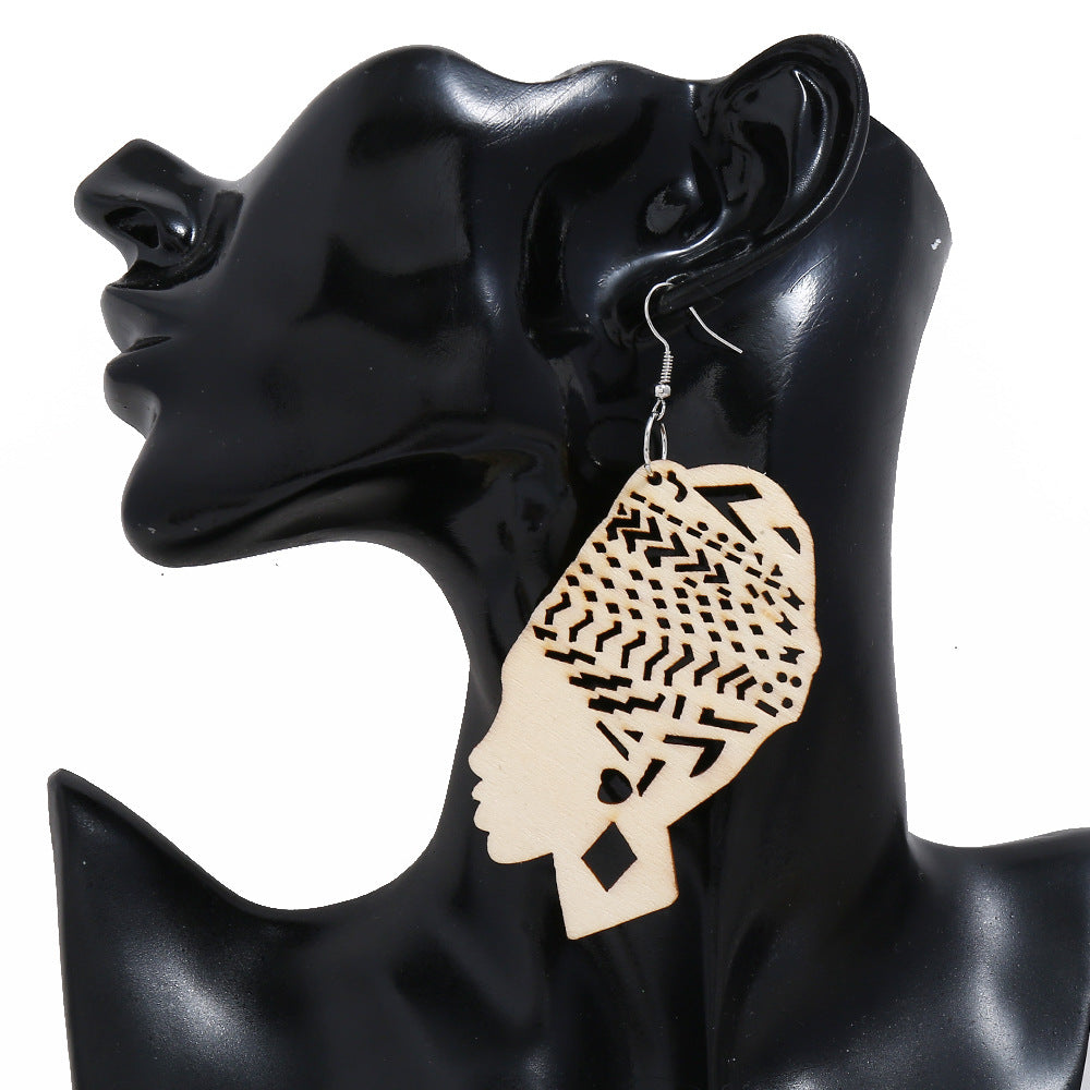 Mama Africa Wooden Earrings