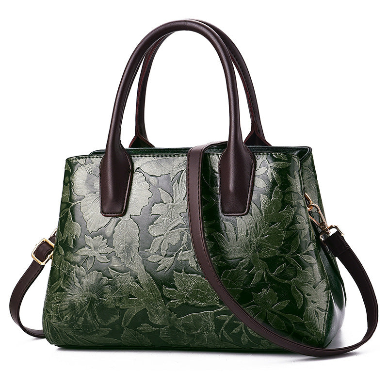 Flower Etched Women's Bag