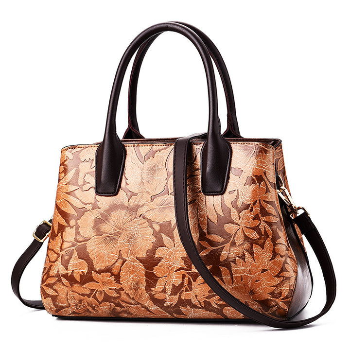 Flower Etched Women's Bag