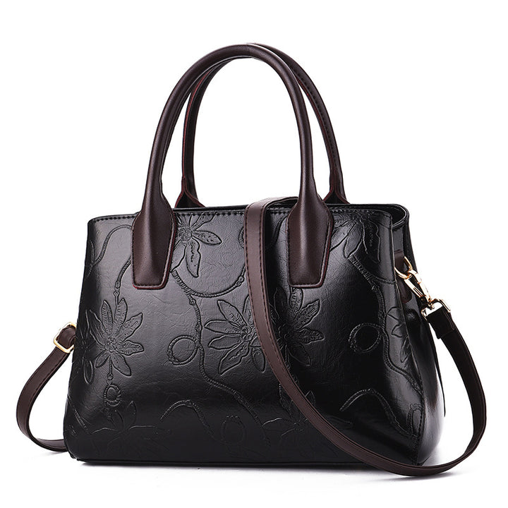 Flower Etched Women's Bag