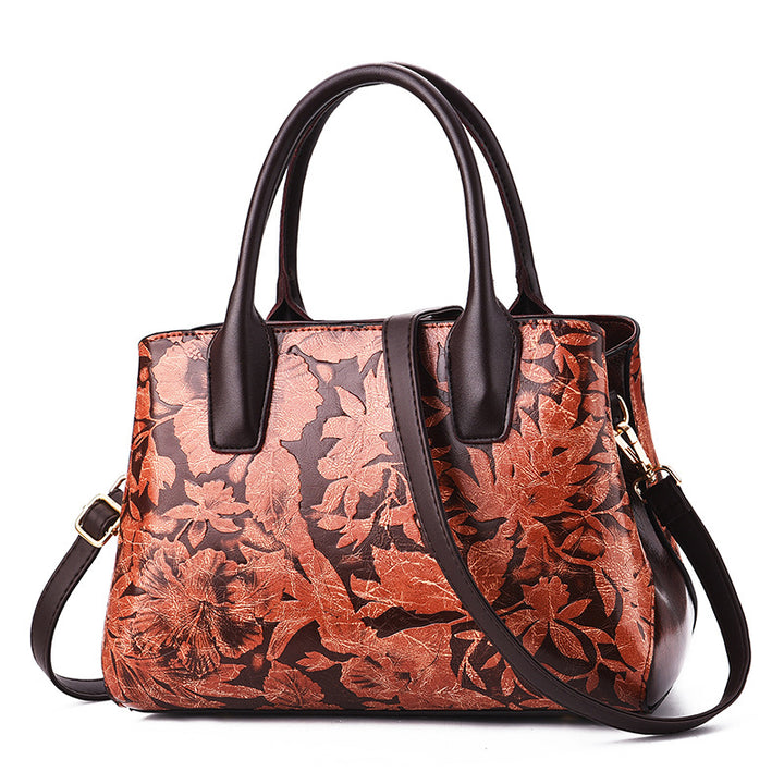 Flower Etched Women's Bag