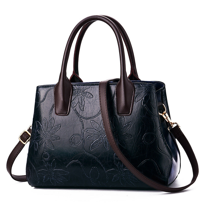 Flower Etched Women's Bag