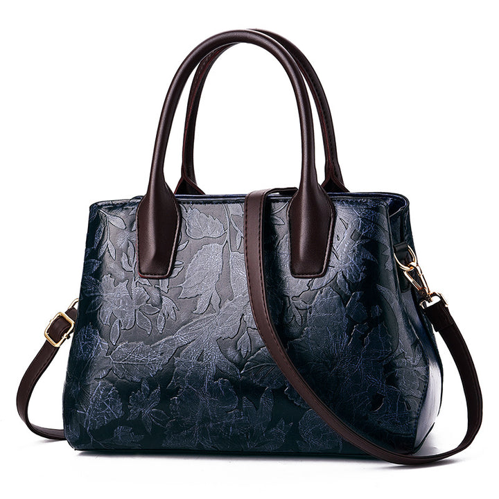 Flower Etched Women's Bag