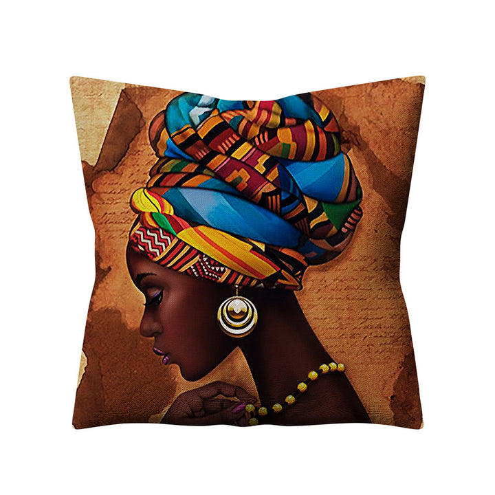 African Women Throw Pillow Cover