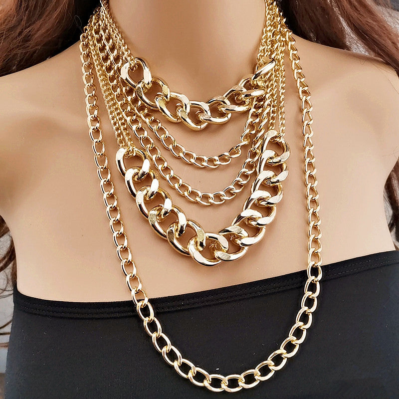 Chunky Multi-layer Ladies' Necklace