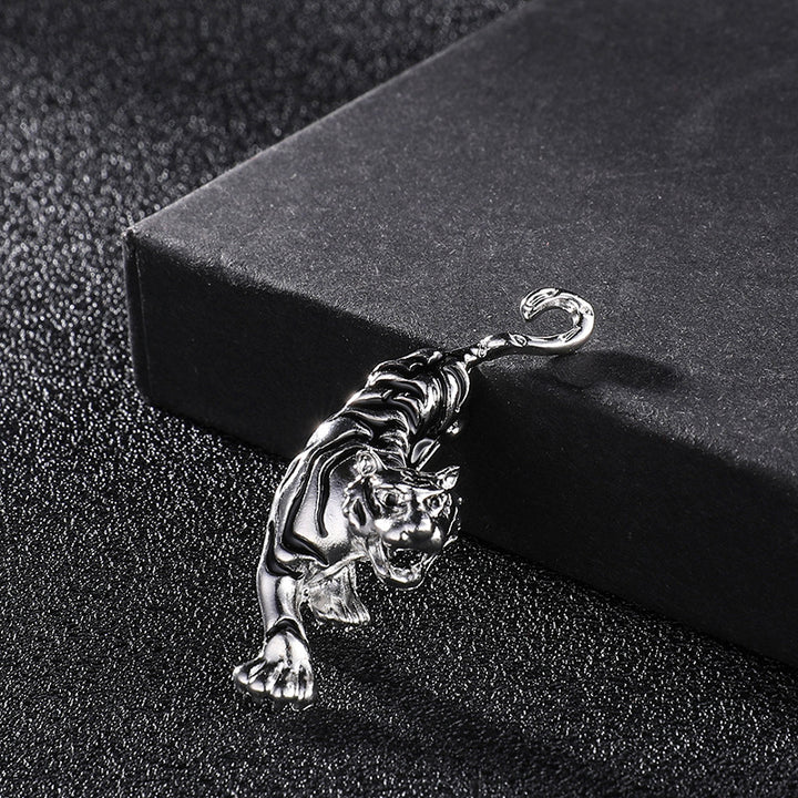 Tiger Brooch Men's Temperament Western Accessory