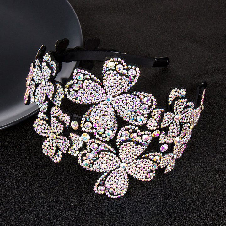 Clover Non-Slip Crystal Broad-E Headband