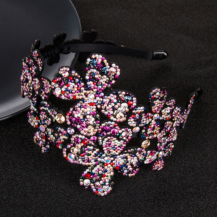 Clover Non-Slip Crystal Broad-E Headband