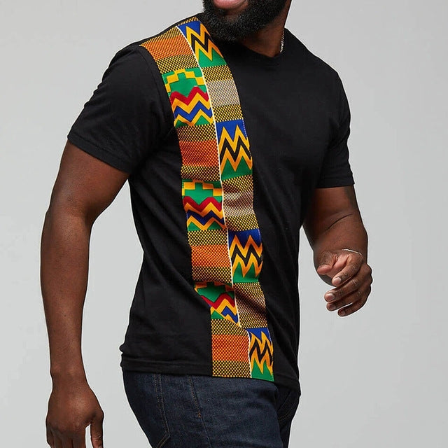 Kente Strip T shirt