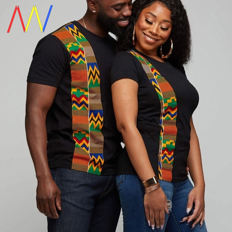 Kente Strip T shirt