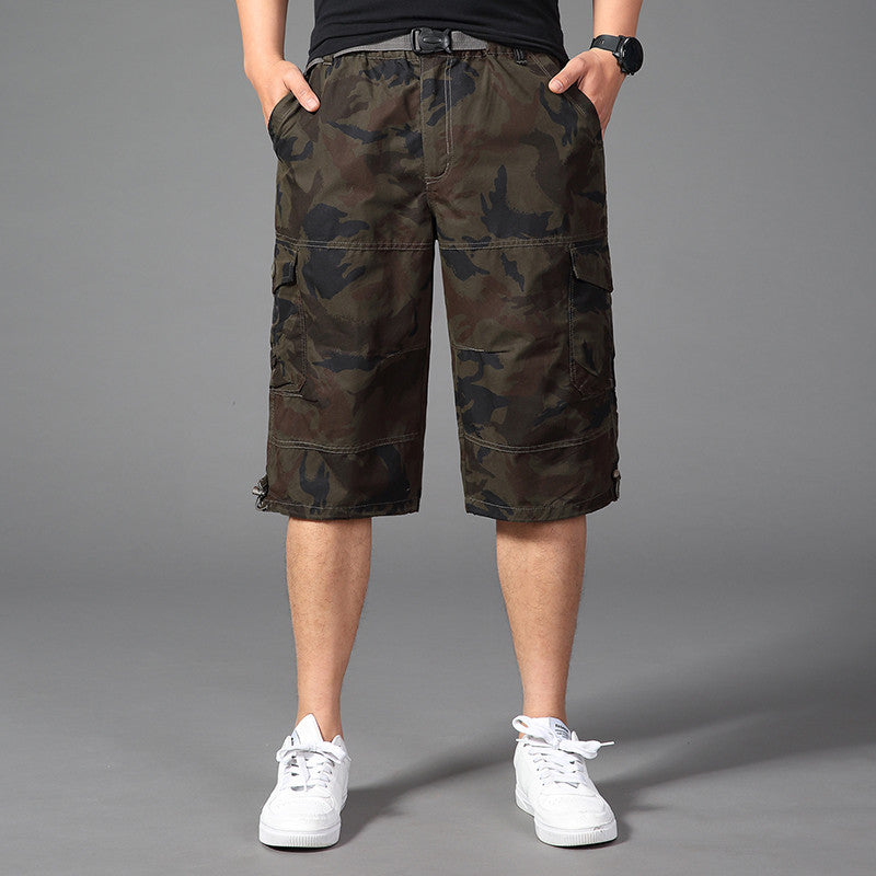 Summer Camouflage Shorts Men's 7-point Pants