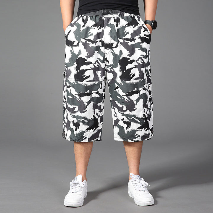 Summer Camouflage Shorts Men's 7-point Pants