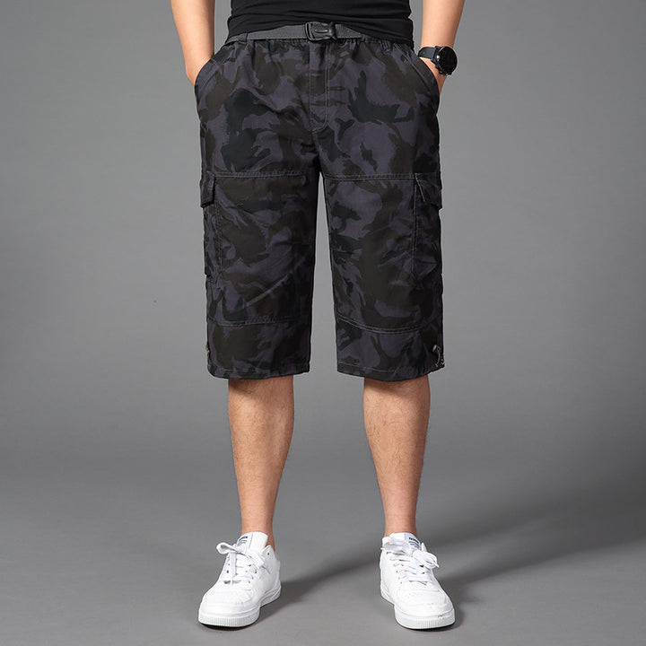 Summer Camouflage Shorts Men's 7-point Pants