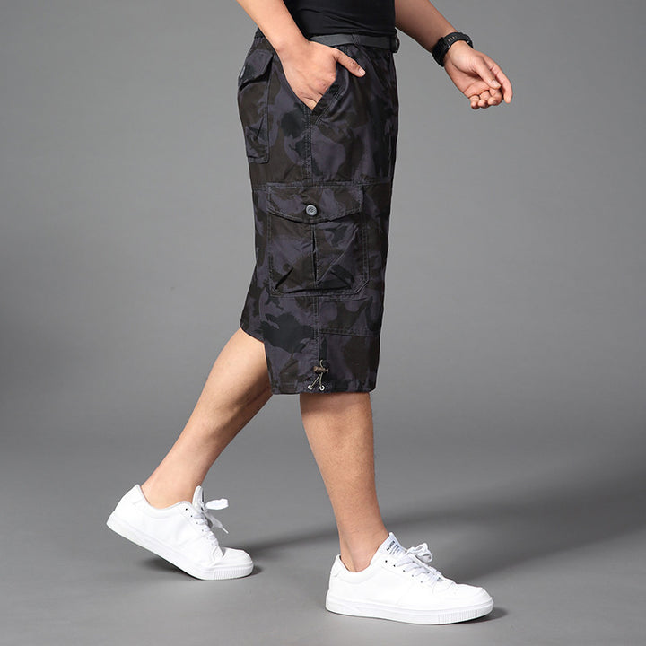 Summer Camouflage Shorts Men's 7-point Pants